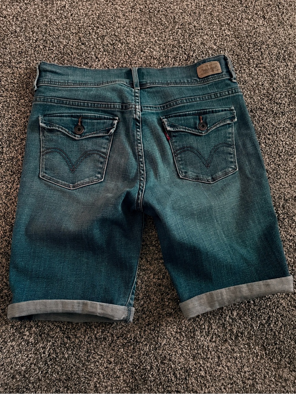 Levi's 515 Dark Wash Denim Bermuda Shorts